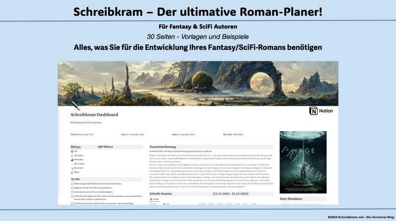 Schreibkram – Der ultimative Roman-Planer (dt.)
